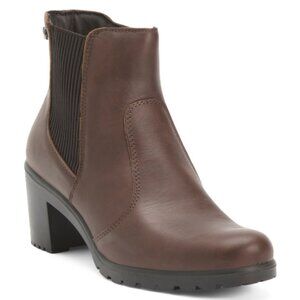 ENVAL SOFT Made In Italy Leather Comfort Heeled Booties